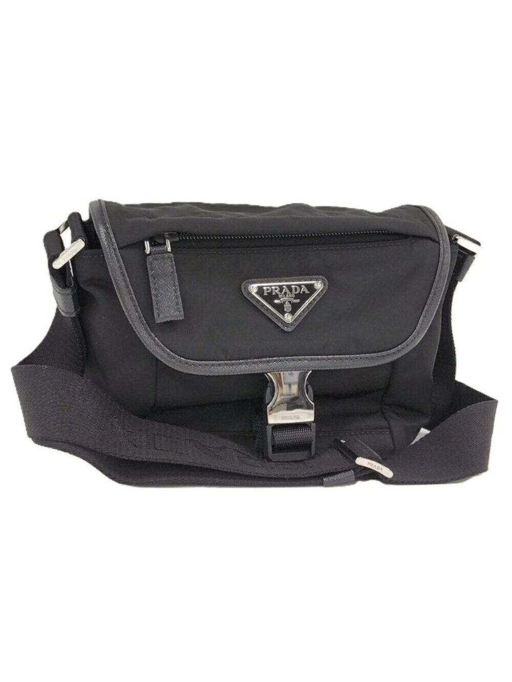 Prada Re-Nylon Shoulder Bag Nylon Black